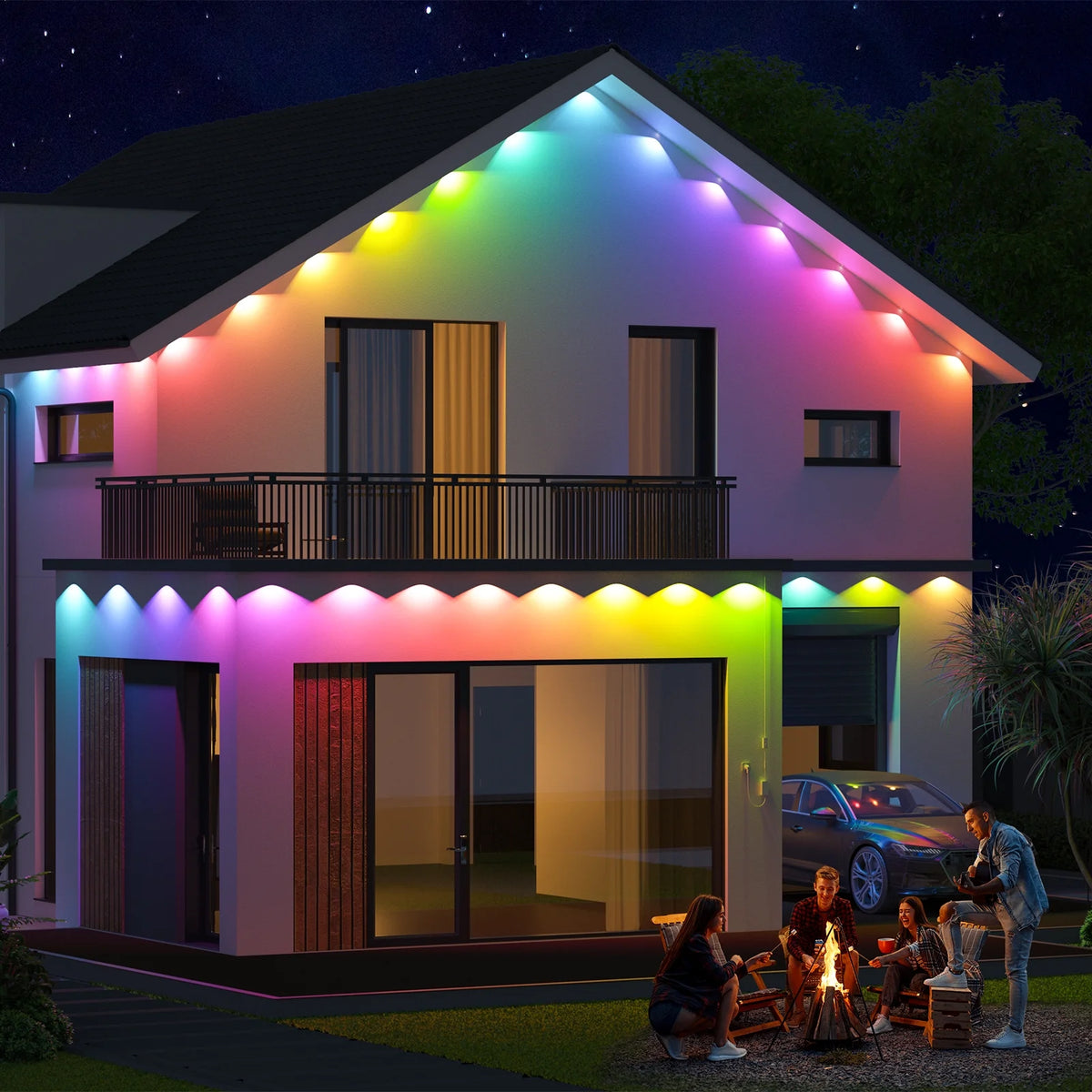🔥Last Day Promotion 49% OFF🔥 - Smart Rainbow LED Permanent Outdoor Light