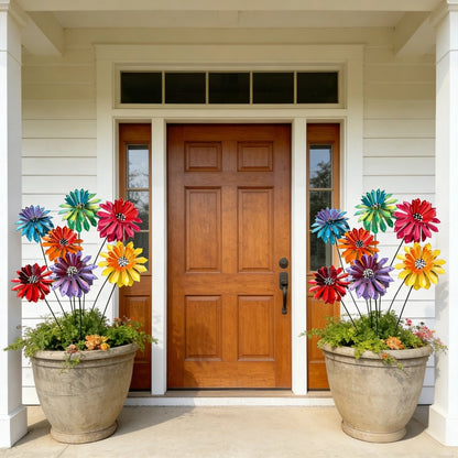 🔥Hot Sale - 49% OFF🔥Handcrafted Metal Zinnia Flower Garden Stake