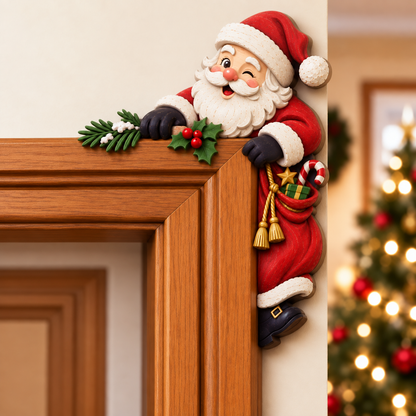 🎅 2026 Christmas Gift 50% Off--Christmas Peekaboo Door Frame Corner Decor