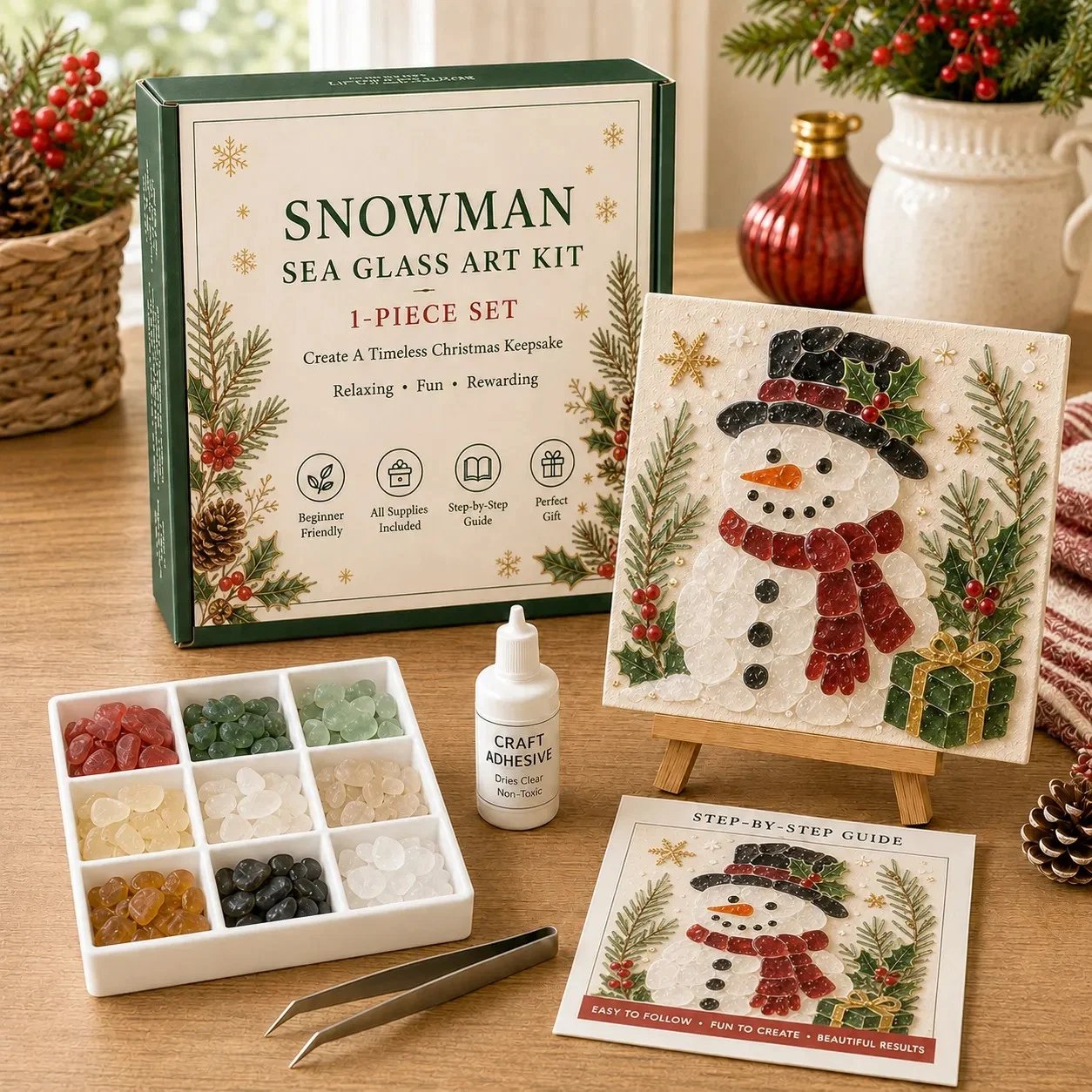 🔥🔥 LAST DAY 49% OFF 🎄 Christmas Sea Glass Art Kit