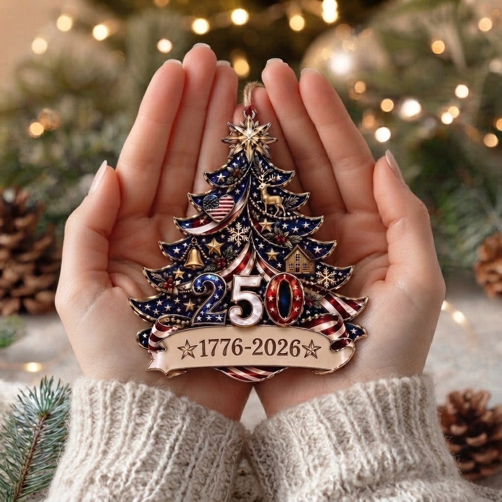 🏆 LIMITED TIME — 60% OFF FLASH SALE - America 250th Anniversary Christmas Ornament