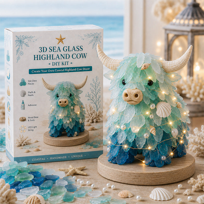 🌊🌊✨ DIY 3D Sea Glass Art Kit – Coastal & Christmas Collection