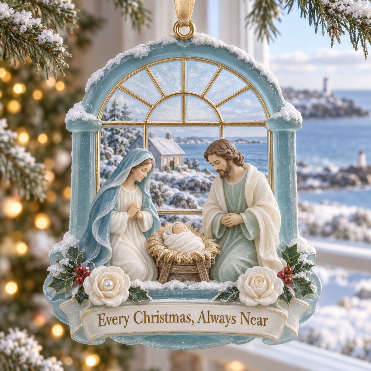 🎅2026 Christmas Gift 50% Off--Coastal Holy Night: The Birth of Love | Nativity by the Sea