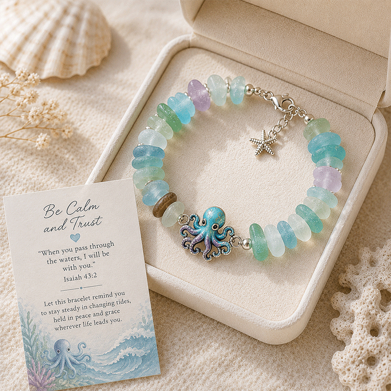 🔥🔥50% Off Last Day - 🩵 Sea Glass Blessing Bracelet