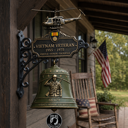 🔔 Last Day Promo: 50% OFF -Vietnam Veteran Tribute Wall Bell