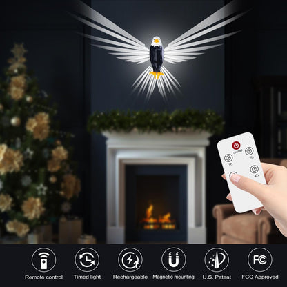 💡💡July 4th Gift 50% Off--🦅Eagle LED Wall Light – Magnetic Night Lamp for Bedroom & Living Room