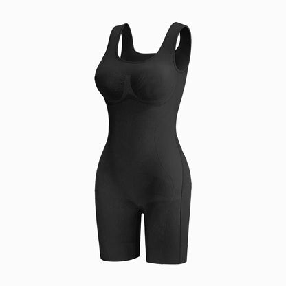 🧘Tummy Control Butt Lifter Faja Bodysuit, Back Support Scrunch Back Open Design