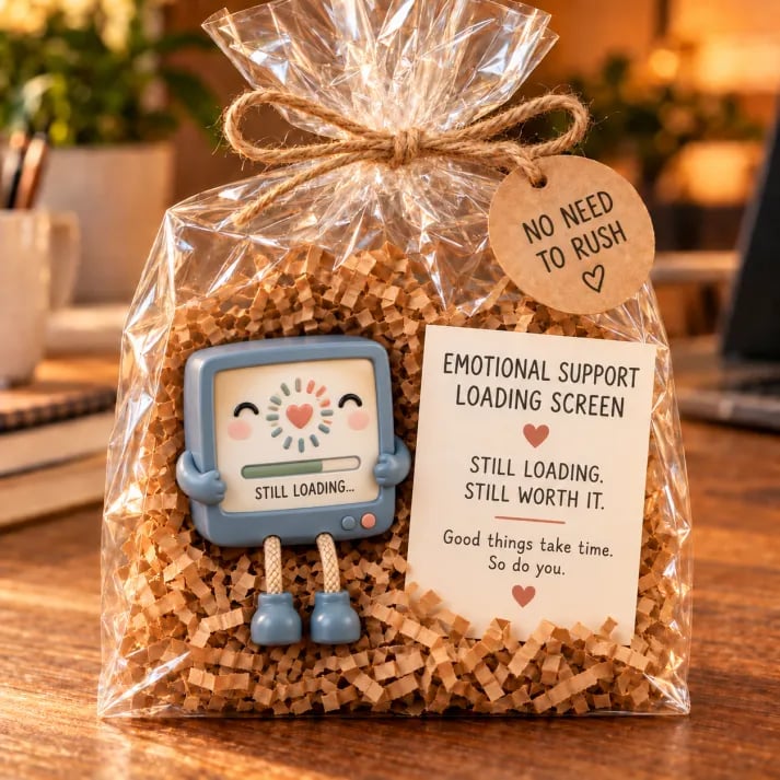 💖💖💖 Emotional Support Desk Companions 🎁 Funny Coworker Gift with Encouraging Message Card