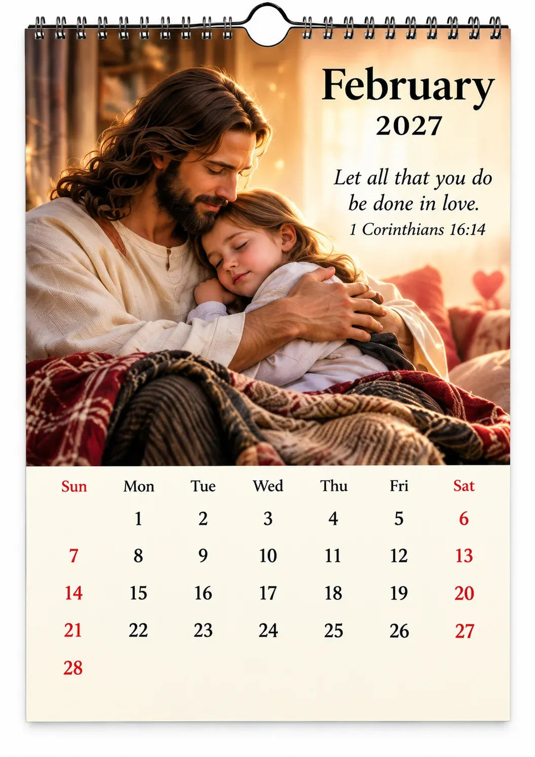 ✝️✝️ 2027 Seasons of Faith Wall Calendar | 12 Months of Christian-Inspired Artwork, Peaceful Countryside Scenes & Shepherd Imagery for Home, Prayer Spaces & Meaningful Gifts 🌿