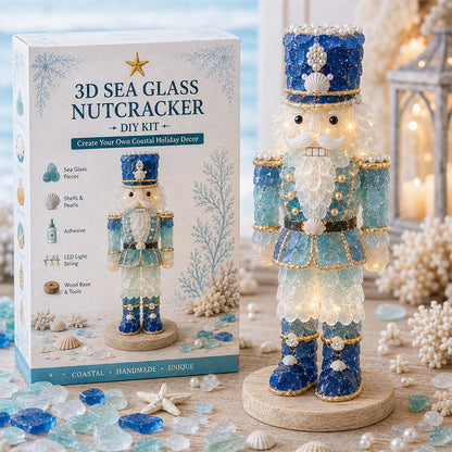 🌊🌊✨ DIY 3D Sea Glass Art Kit – Coastal & Christmas Collection