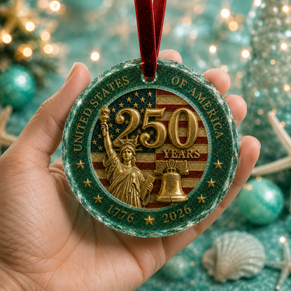 🎅 🎅 2026 Christmas Gift 50% Off--Celebrate 250 Years of America 🇺🇸 | 2026 250th Anniversary Christmas Ornament – A Meaningful Patriotic Keepsake & Holiday Gift