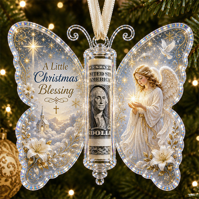 🎅🎅 2026 Christmas Gift 50% Off--🦋💵 Christmas Cash Gift Butterfly Ornament – Holiday Money Holder Keepsake 🎄✨