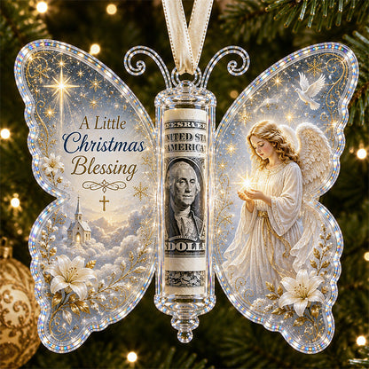 🎅🎅 2026 Christmas Gift 50% Off--🦋💵 Christmas Cash Gift Butterfly Ornament – Holiday Money Holder Keepsake 🎄✨