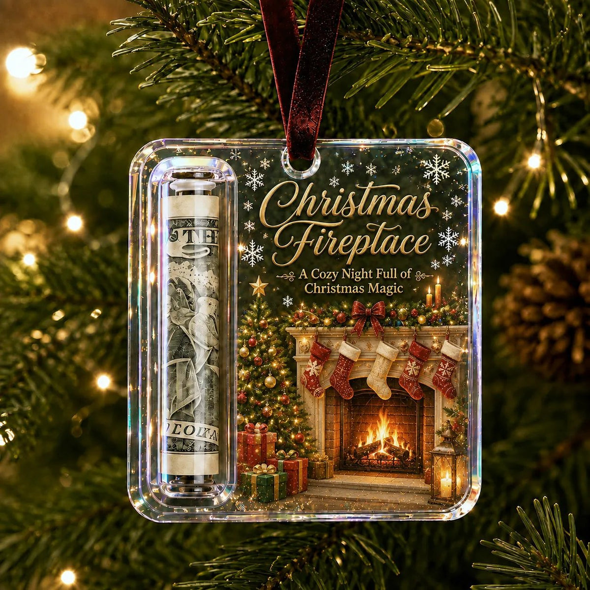 🔥Last Day 60% OFF - ✨🎄Christmas Cash Gift Holder Ornament