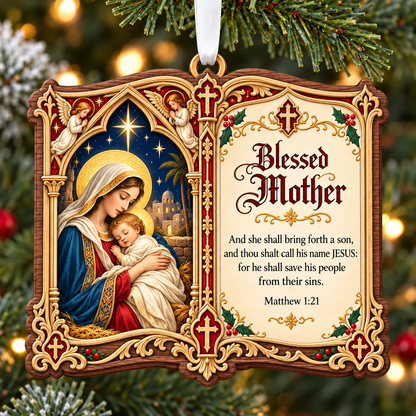 ⏳ Last Day 50% OFF – Christian Christmas Bible Verse Book Ornament – Nativity Scripture Keepsake