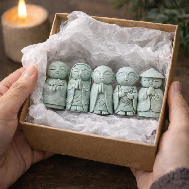 🧘🧘Summer Sale 50% OFF🔥Handcrafted Mini Stone Zen Jizo Statue