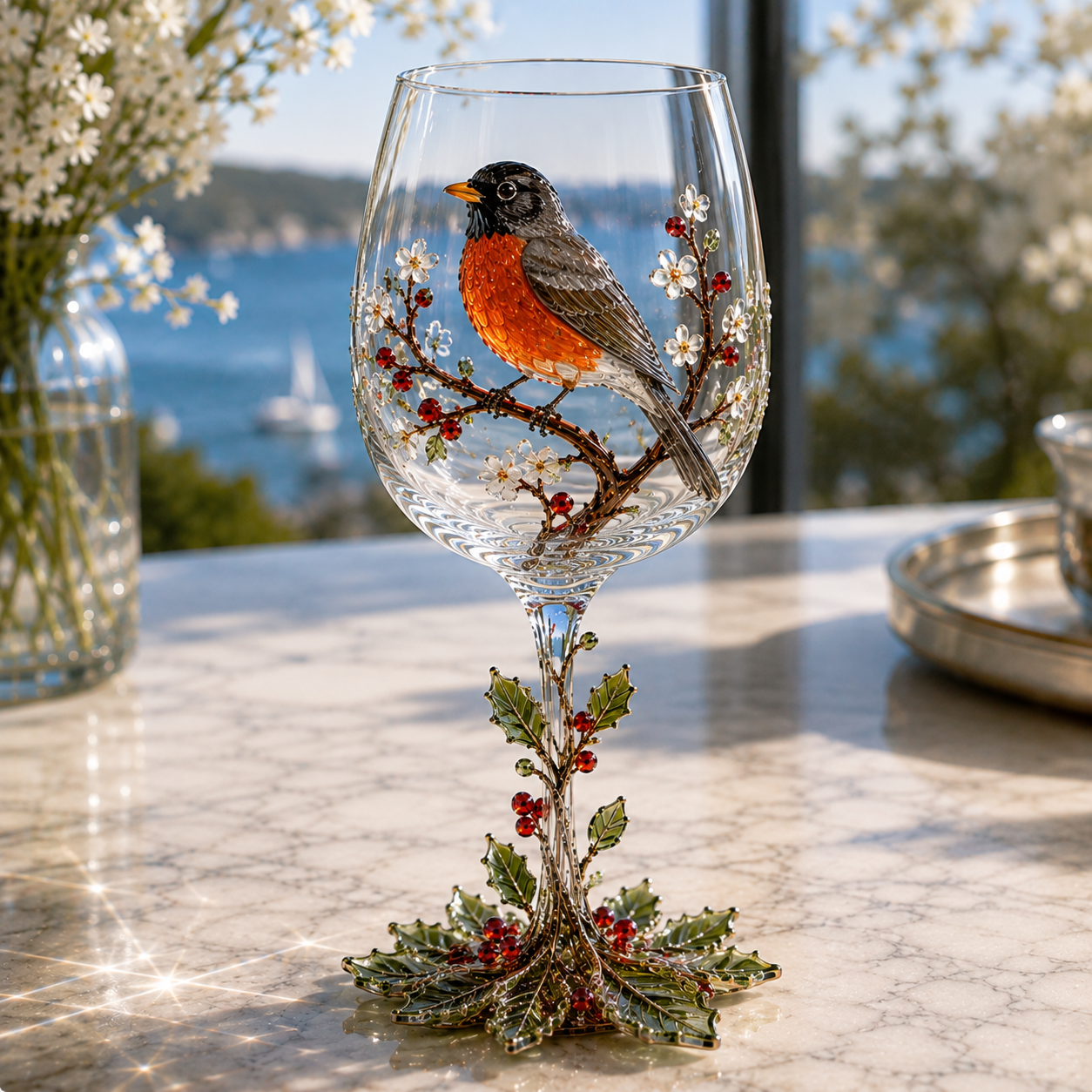 🎅🎅 2026 Christmas Gift 50% Off--🐦 Nature’s Winged Beauties – 3D Bird Wine Glass Collection