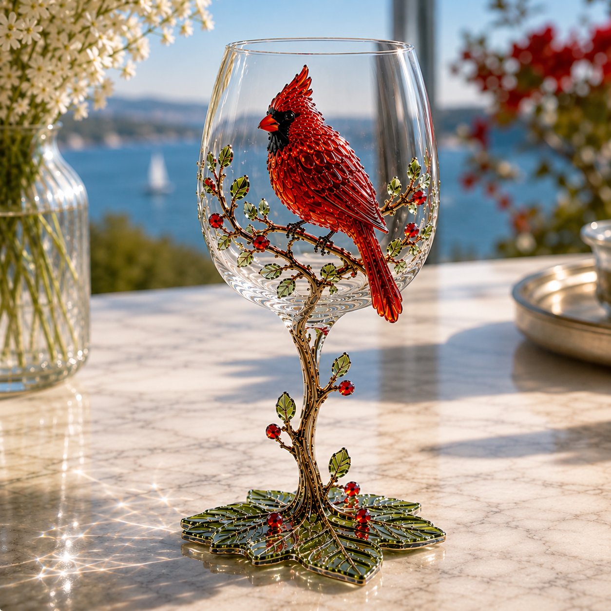 🎅🎅 2026 Christmas Gift 50% Off--🐦 Nature’s Winged Beauties – 3D Bird Wine Glass Collection