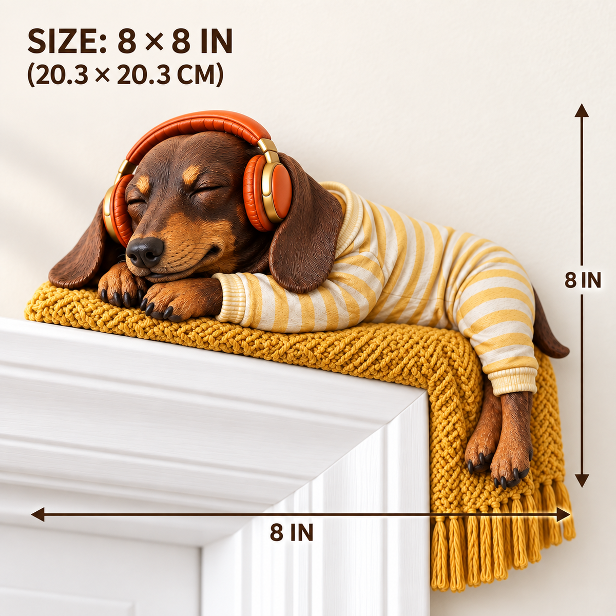 🐶Sleeping Dachshund Door Topper
