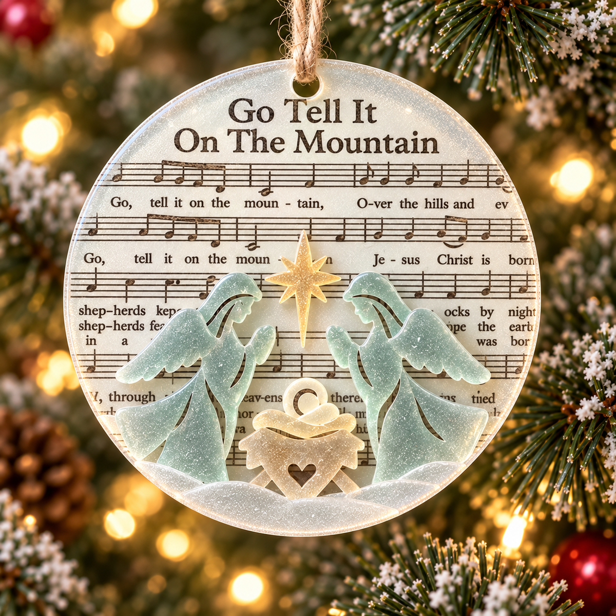 🎅 🎅2026 Christmas Gift 50% Off--🎶 Sea Glass Christmas Hymn Ornaments