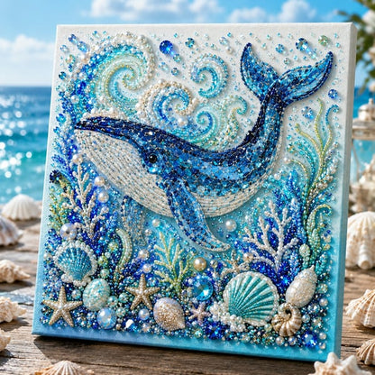🌊🌊🔥 Last Day 50% OFF - 🌊✨ Ocean Theme Pearl Art DIY Kit – Relaxing DIY Craft to Create Stunning Coastal Artwork