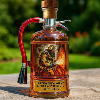 Fire Extinguisher Whisky Bottle Pays Tribute to Firefighters