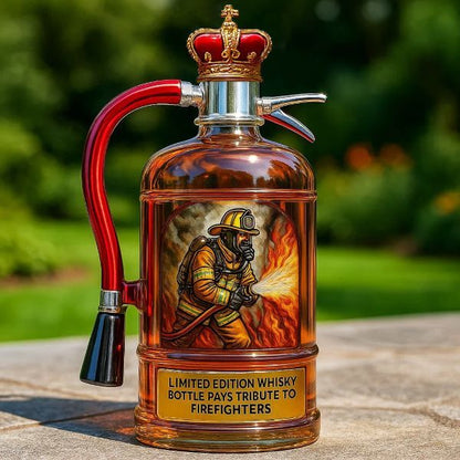 Fire Extinguisher Whisky Bottle Pays Tribute to Firefighters