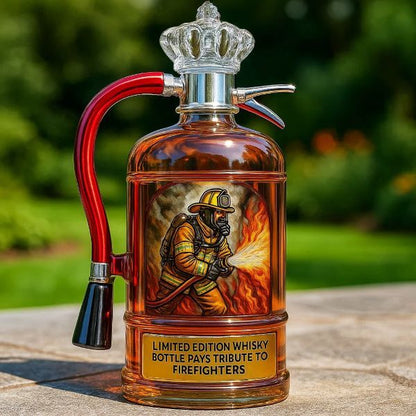 Fire Extinguisher Whisky Bottle Pays Tribute to Firefighters