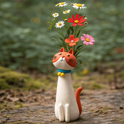 💖🎁2026 Mother's Day Gifts 50% Off--😻😻Mini Quirky Cat Vase