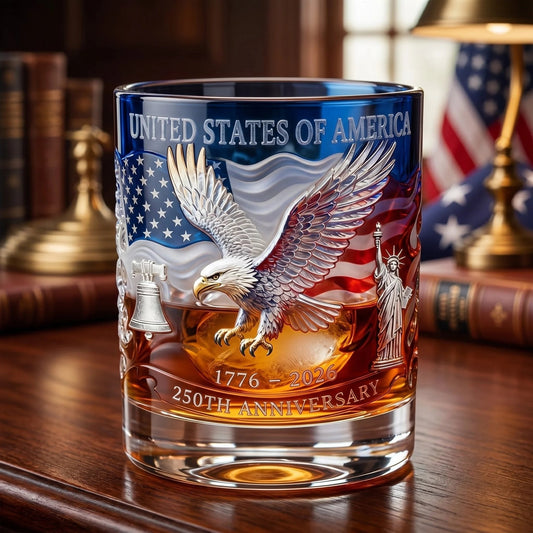 ❤️Limited Edition 2026 USA 250th Anniversary Commemorative Glass – 1776-2026 Heritage Edition