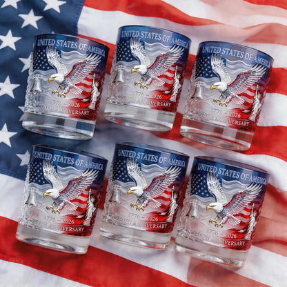 ❤️Limited Edition 2026 USA 250th Anniversary Commemorative Glass – 1776-2026 Heritage Edition