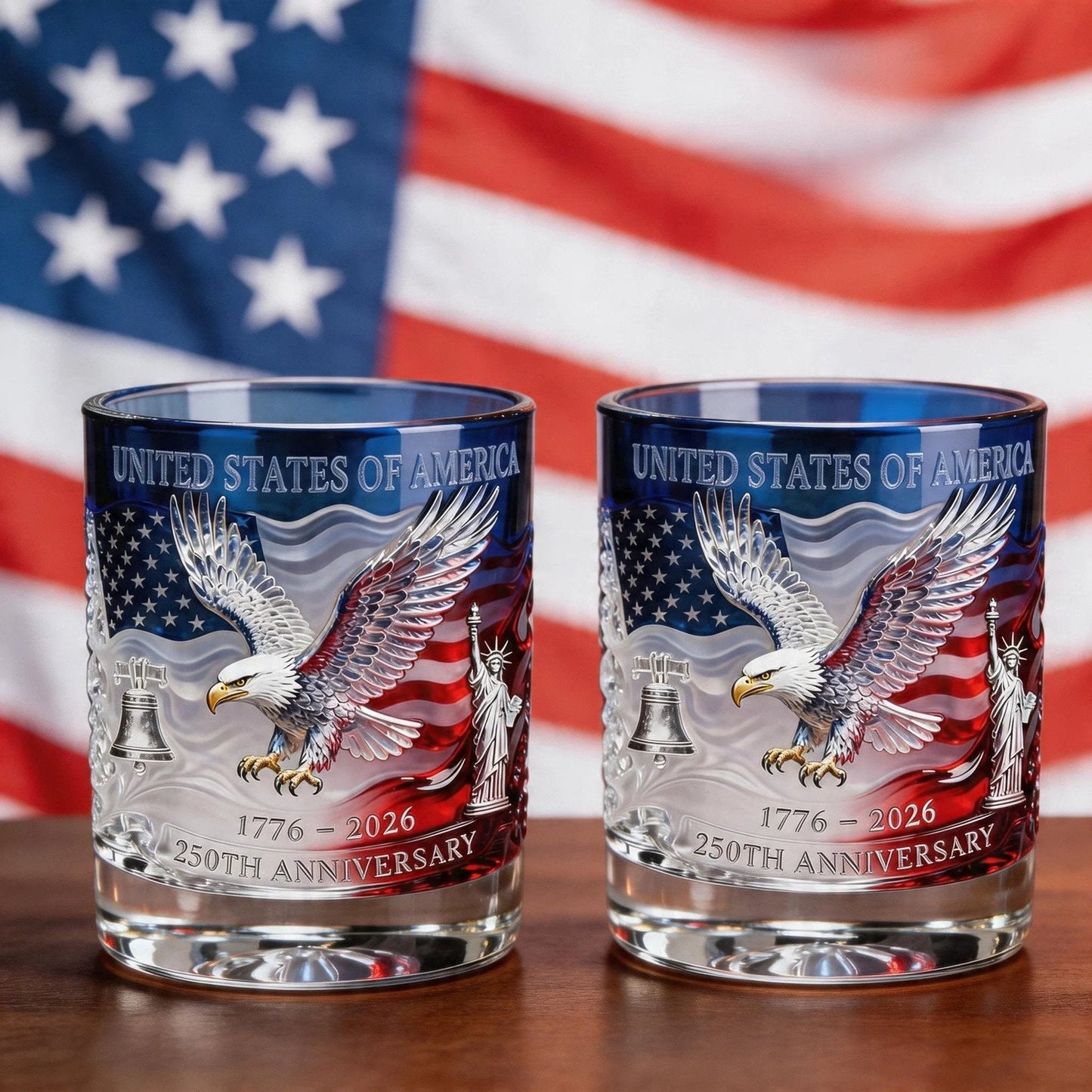 ❤️❤️Limited Edition 2026 USA 250th Anniversary Commemorative Glass – 1776-2026 Heritage Edition