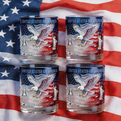 ❤️❤️Limited Edition 2026 USA 250th Anniversary Commemorative Glass – 1776-2026 Heritage Edition