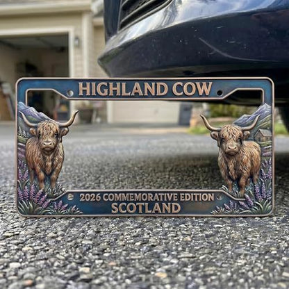 🐂Last Day 49% OFF - Highland Cow License Plate Frame