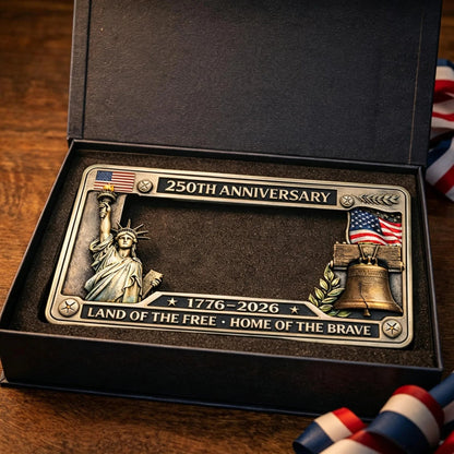 💯💯July 4th Gift Hot Sale--USA 250th Anniversary License Plate Frame – Limited Edition Freedom Tribute
