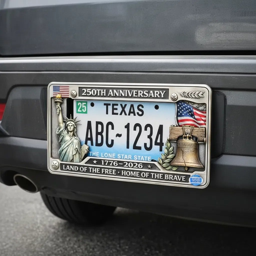 💯💯July 4th Gift Hot Sale--USA 250th Anniversary License Plate Frame – Limited Edition Freedom Tribute
