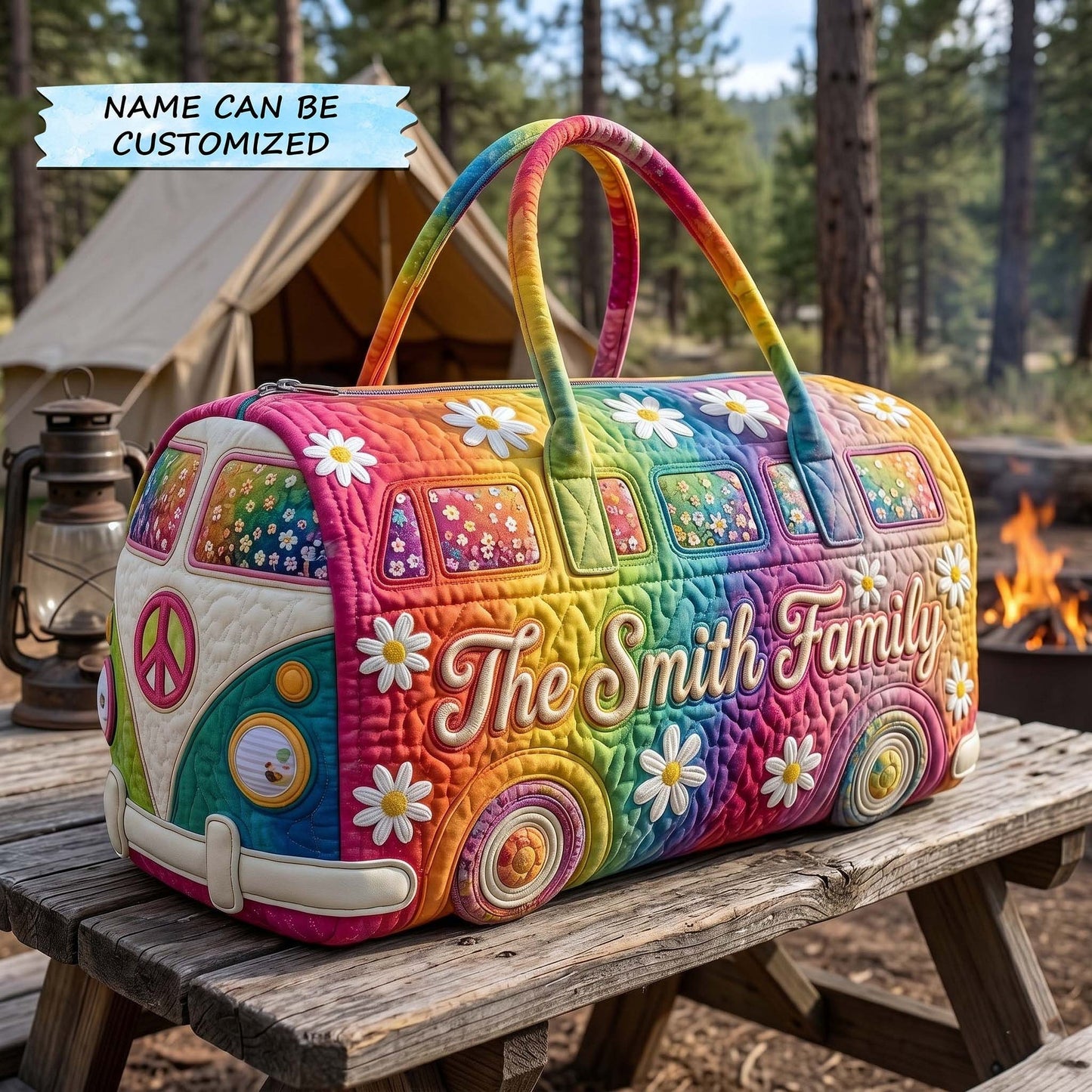 🌈 Rainbow Quilted Weekender Bag Collection