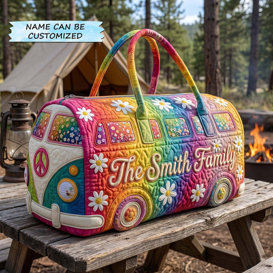 🌈 Rainbow Quilted Weekender Bag Collection