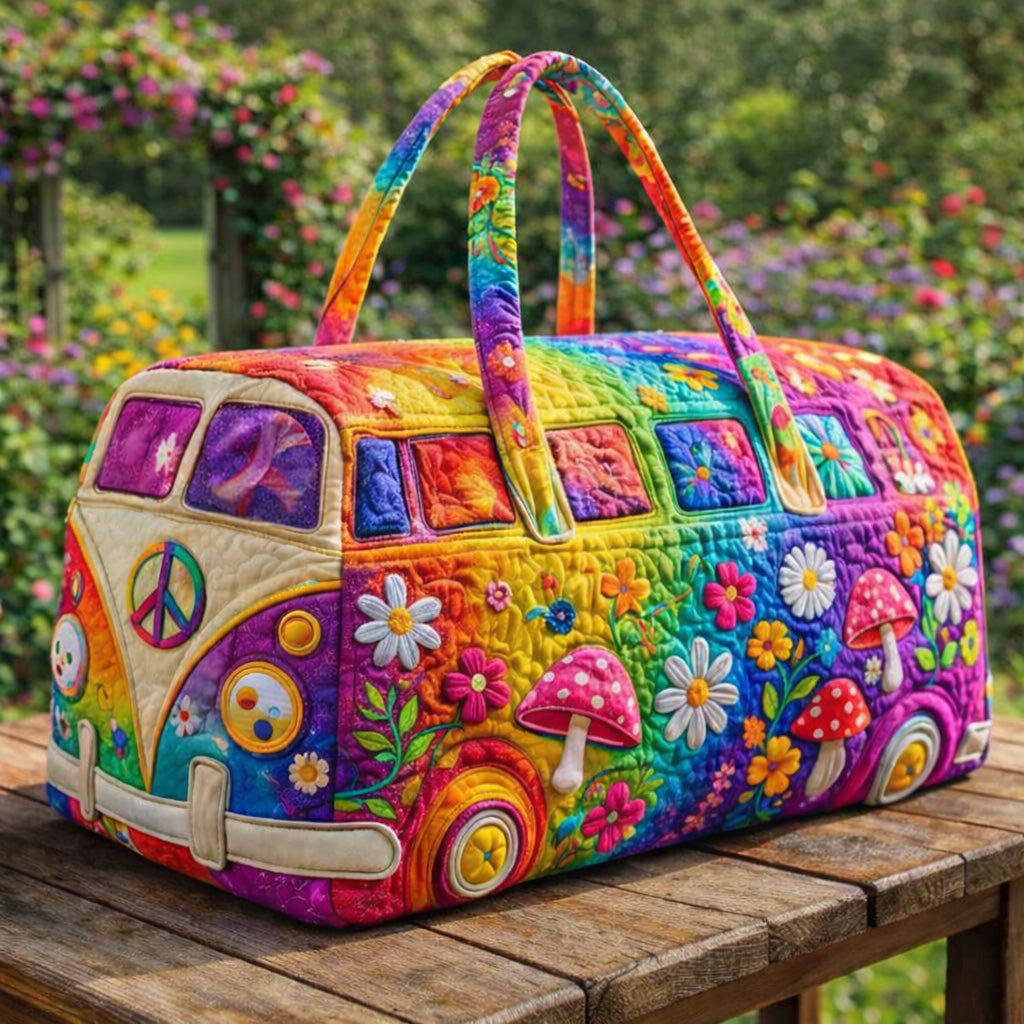 🌈 Rainbow Quilted Weekender Bag Collection