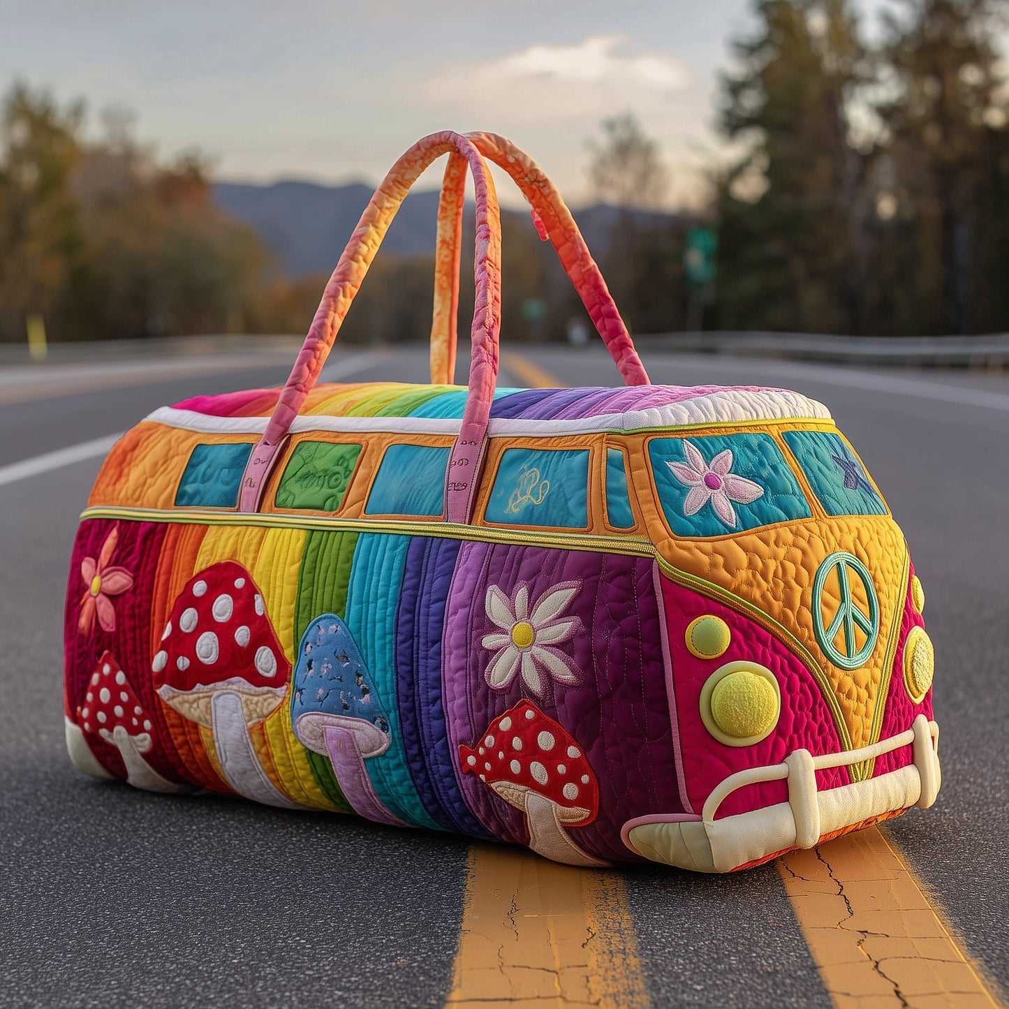 🌈 Rainbow Quilted Weekender Bag Collection