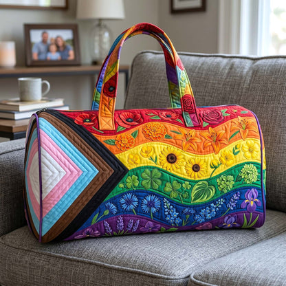 🌈 Rainbow Quilted Weekender Bag Collection