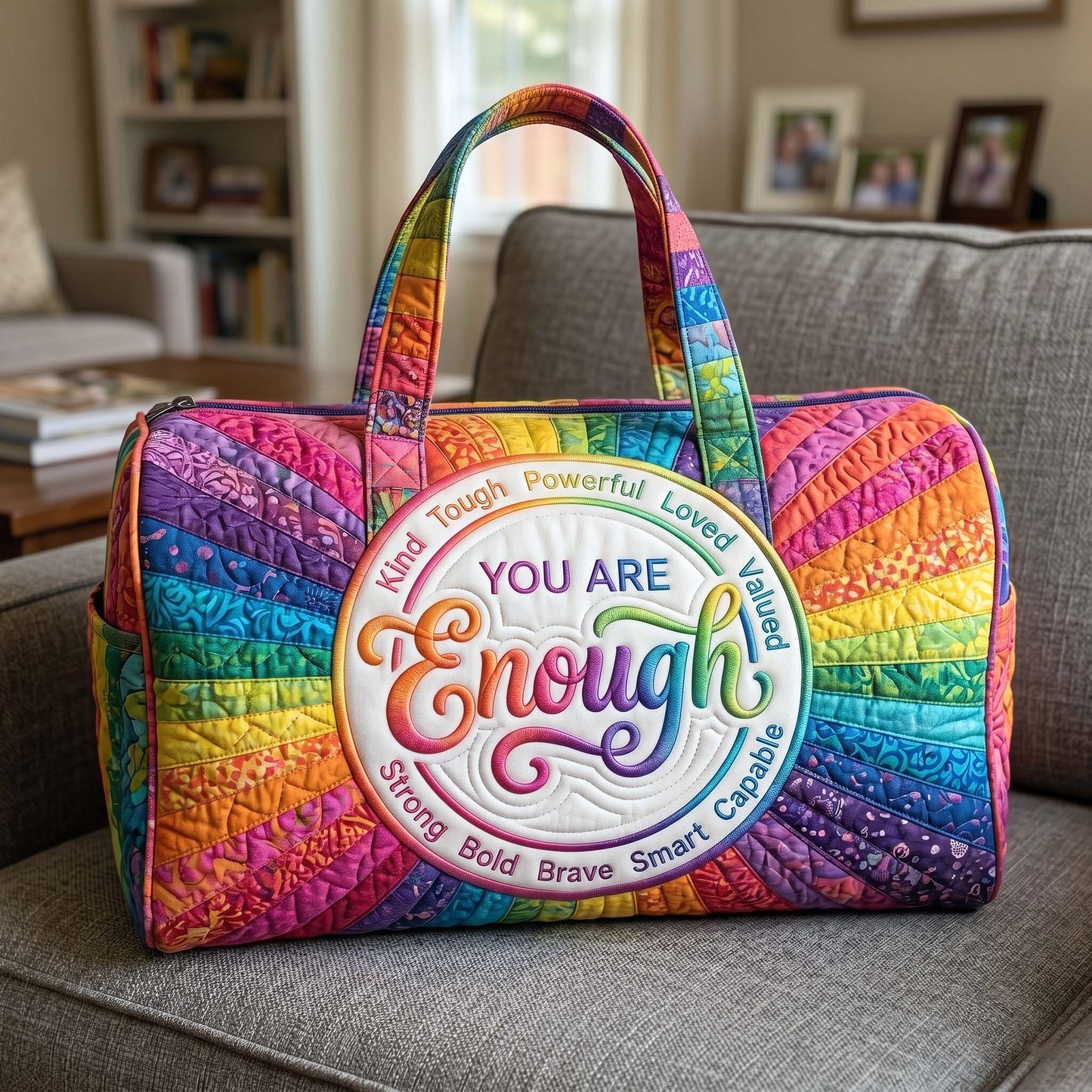 🌈 Rainbow Quilted Weekender Bag Collection