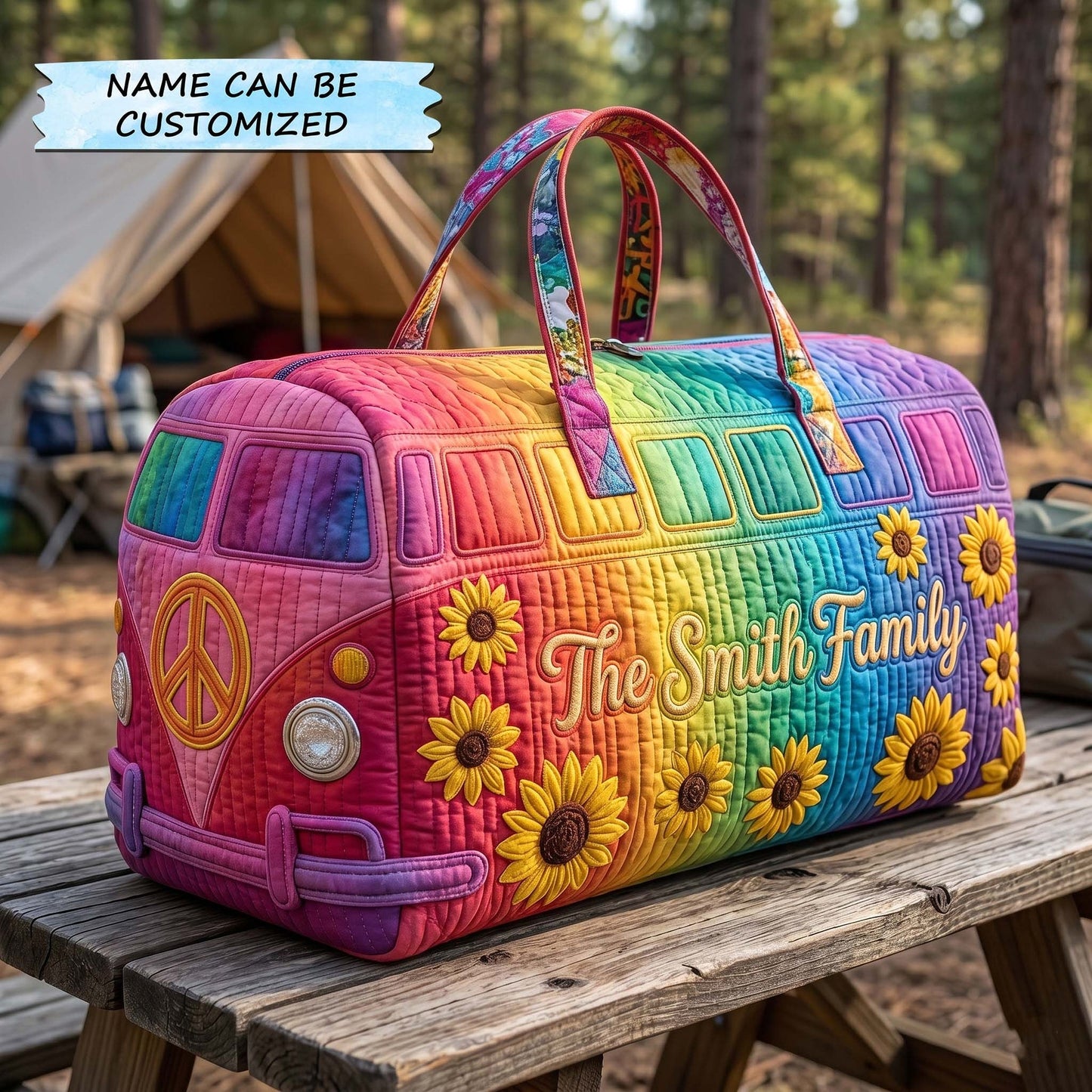 🌈 Rainbow Quilted Weekender Bag Collection