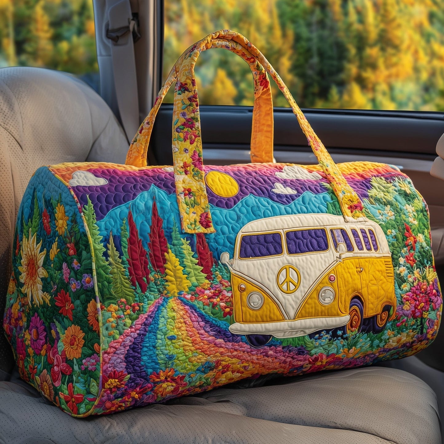 🌈 Rainbow Quilted Weekender Bag Collection