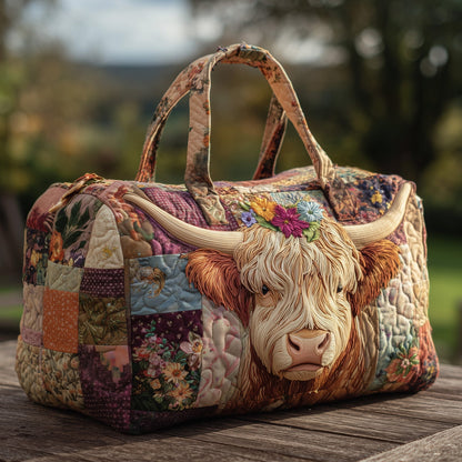 🔥LAST DAY 50% OFF🐂 Highland Cow Quilted Weekender Bag Collection
