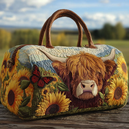 🔥LAST DAY 50% OFF🐂 Highland Cow Quilted Weekender Bag Collection