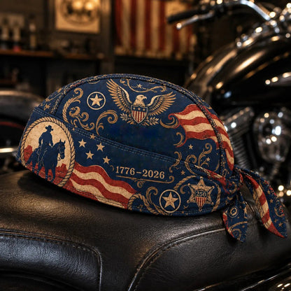 🏍️🏍️America 250 Cycling Pirate Hat / Biker Headwrap