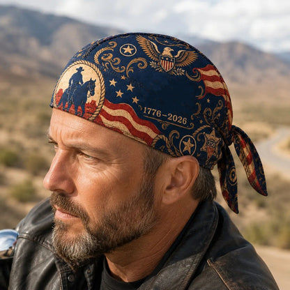 🏍️🏍️America 250 Cycling Pirate Hat / Biker Headwrap