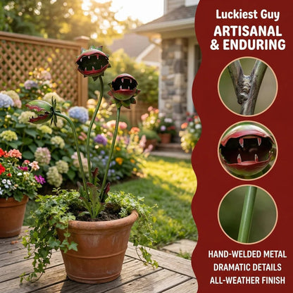 LAST DAY 59% OFF - 🌵Whimsical Metal Carnivorous Plant Garden Stake