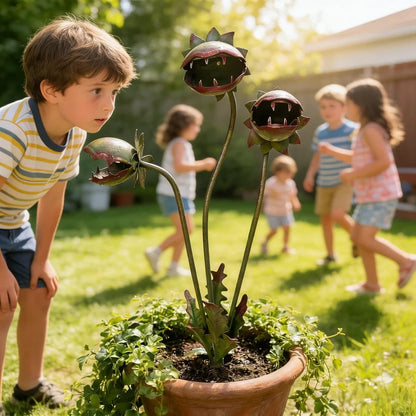 LAST DAY 59% OFF - 🌵Whimsical Metal Carnivorous Plant Garden Stake